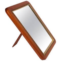 Mahogany Table Mirror Attributed to Josef Frank