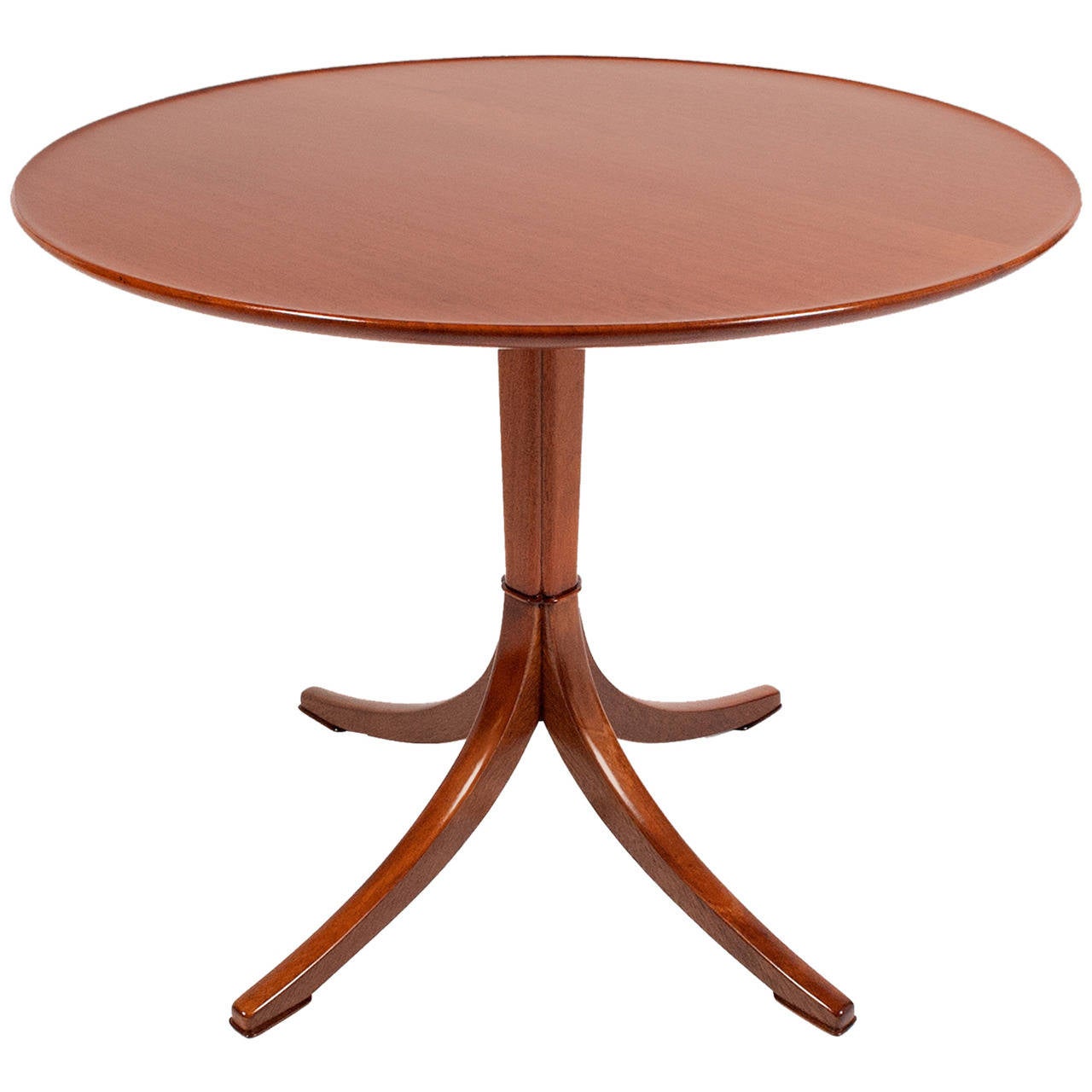 Solid mahogany side tables designed and made by Frits Henningsen; 1940s.  Can be sold individually for $3800 each. 