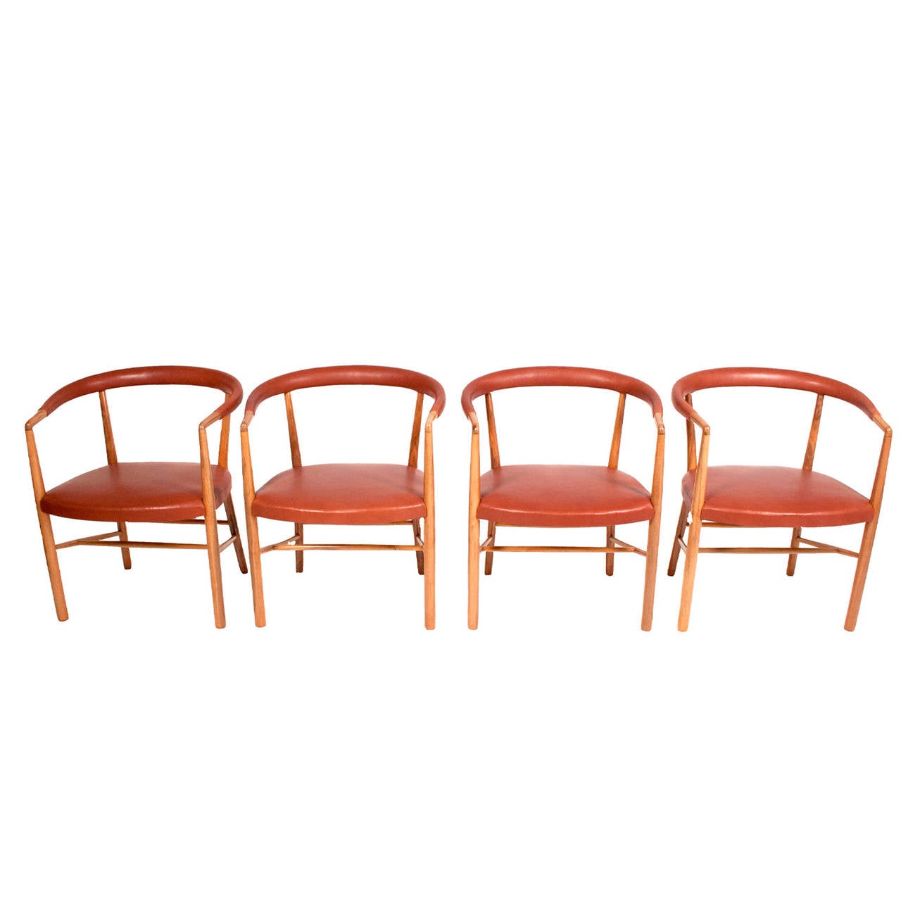 Mid-20th Century Jacob Kjaer Set of Four UN Chairs