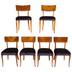 Set of Six Swedish Dining Chairs