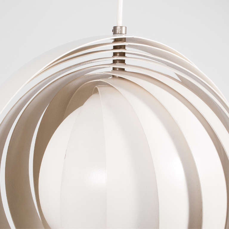 Original Moon Pendant Lamp by Verner Panton In Good Condition In Hudson, NY