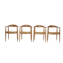 Set of Four Classic Chairs by Hans Wegner