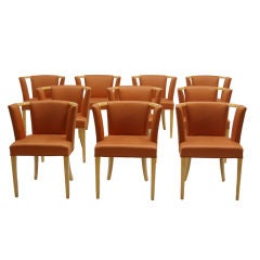 Set of Ten Chairs by Eliel Saarinen
