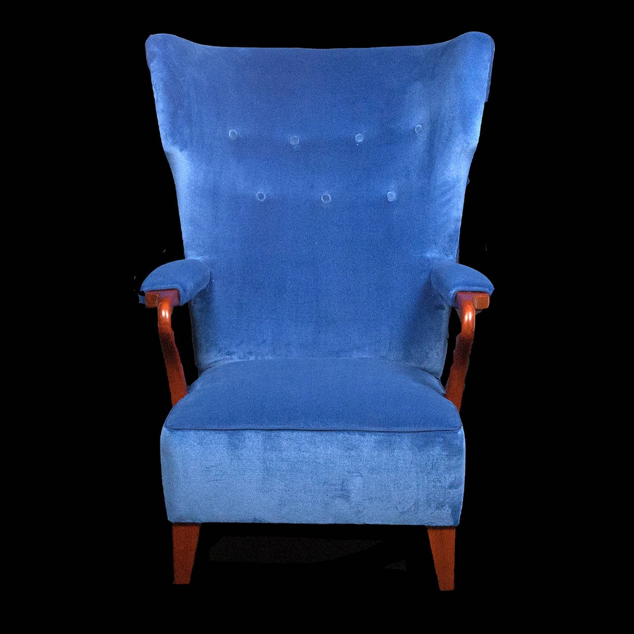 Rare 1938 Large Easy Chair by Bertil Söderberg In Excellent Condition In Hudson, NY