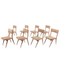 Carlo de Carli set of 8 chairs