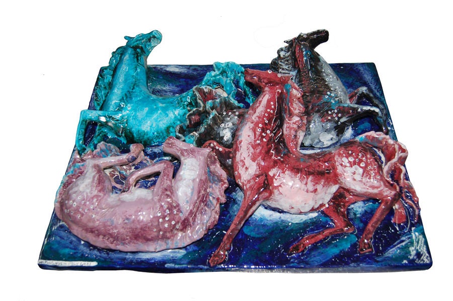 Ceramic Wall Plaque by San Polo