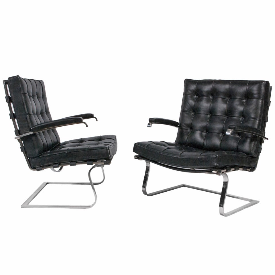 Pair of Tugendhat Armchairs by Mies van der Rohe