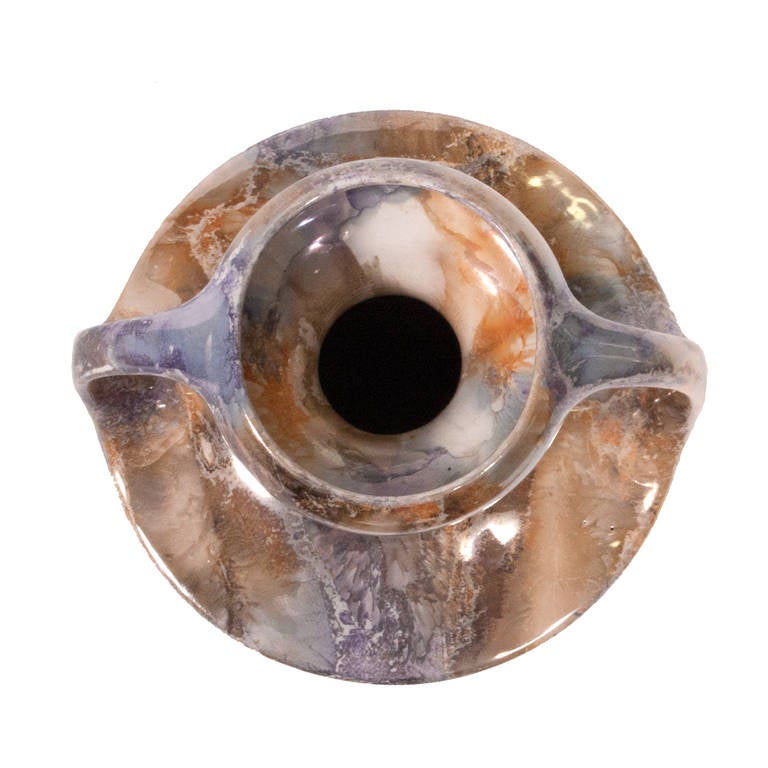 Finlandese Vaso in ceramica Art Glaze degli anni '20 di Arabia Finlandia