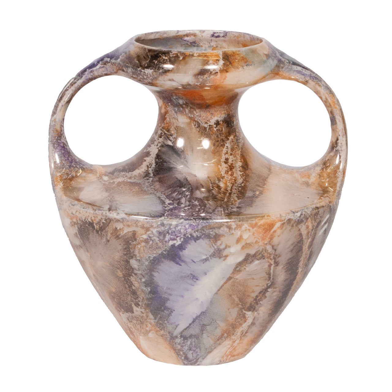 Vaso in ceramica Art Glaze degli anni '20 di Arabia Finlandia