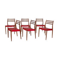 Set of Six Dining Chairs by Niels O. Moller