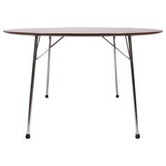 Round Teak Table by Arne Jacobsen