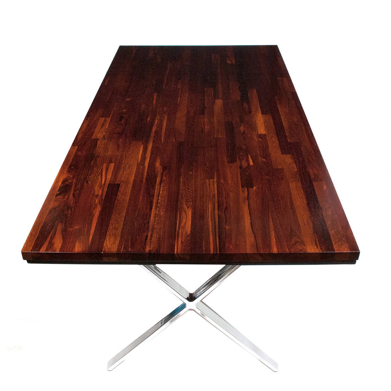 American Solid Rosewood Dining or Work Table Milo Baughman