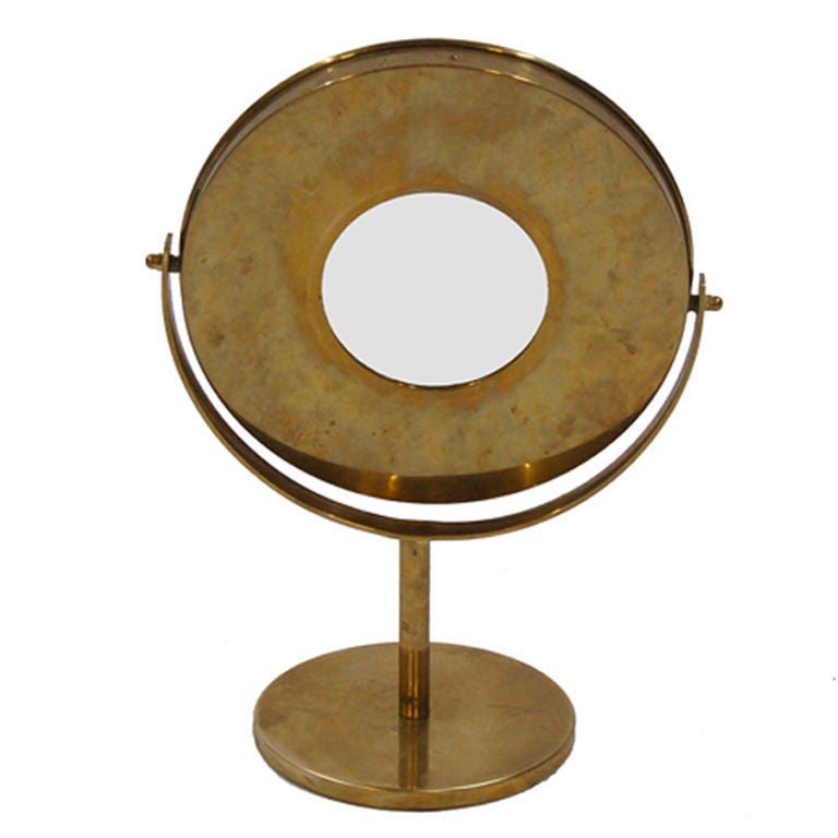 Brass Table Mirror by Hans Agne Jackobsson at 1stdibs
