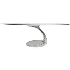 Table ou bureau rare de l'Atelier Charron, Paris