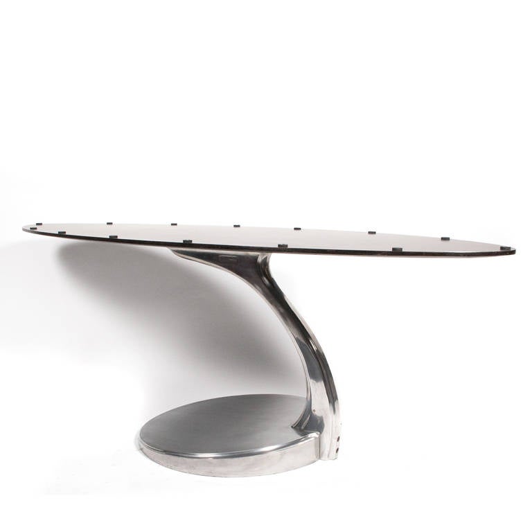 Fin du 20e siècle Table ou bureau rare de l'Atelier Charron, Paris