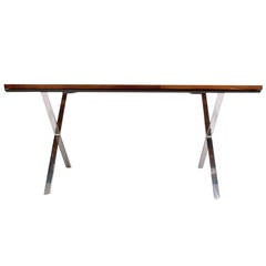 Retro Solid Rosewood Dining or Work Table Milo Baughman