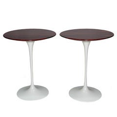 Eero Saarinen Pair of Rosewood Tulip Side Tables