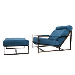 Low Lounge and Ottoman by Milo Baughman