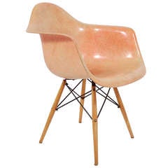 Charles Eames Zenith Fiberglass Armchair with Dowel Legs