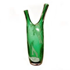 Flavio Poli for Seguso "Corroso" Vase