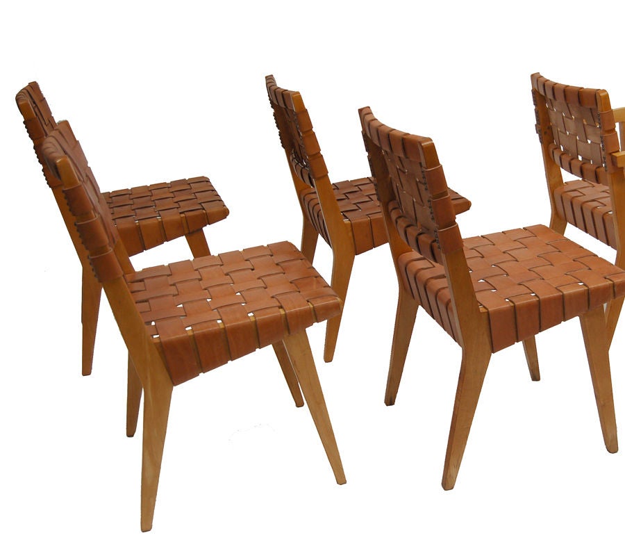 Mid-20th Century Set of Six Jens Risom Chairs