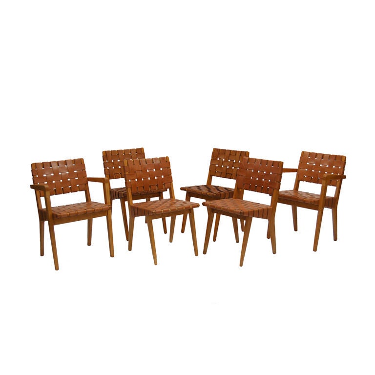 Set of Six Jens Risom Chairs