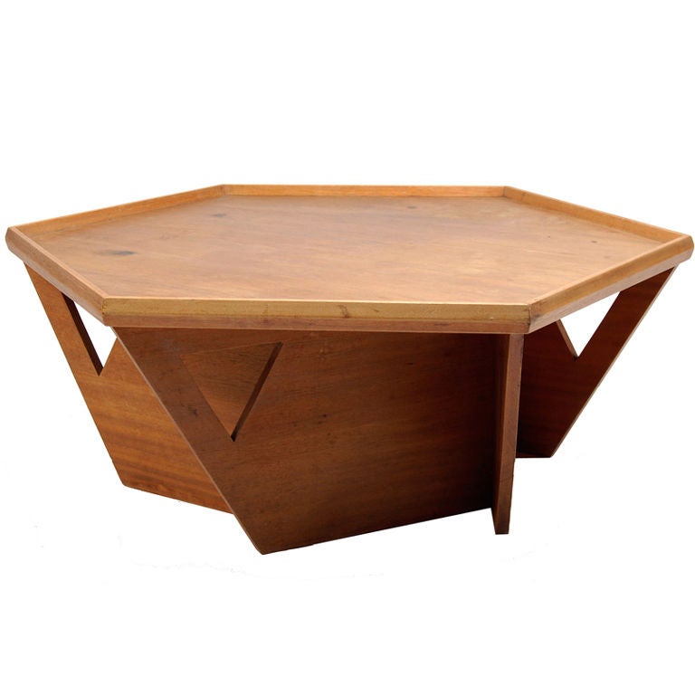 Custom Bruce Goff Coffee Table