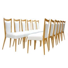 Set of Twelve Melchiorre Bega Chairs