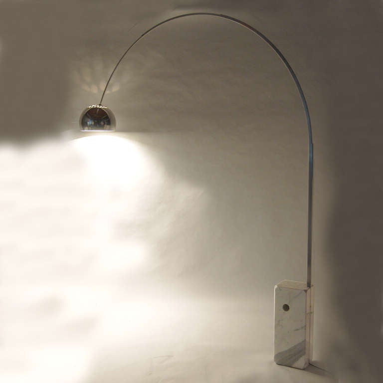 Mid-Century Modern Original Arco Lamp by the Castiglionis
