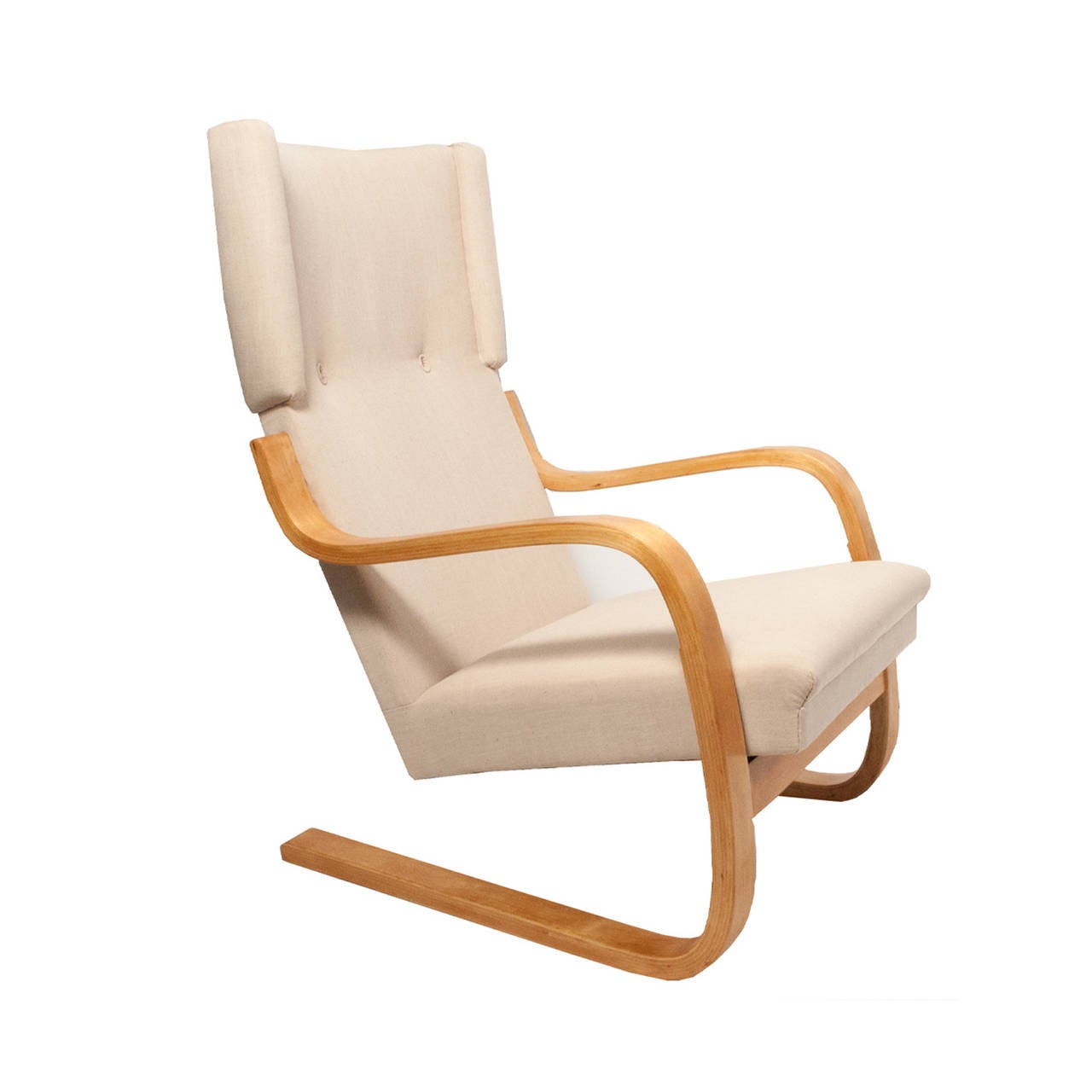 Modern Early Wing Chair Model 401 by Alvar Aalto