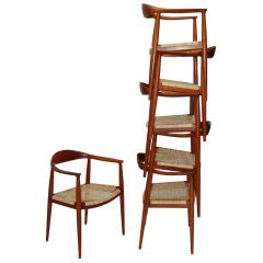Set of Six Hans Wegner Classic Chairs