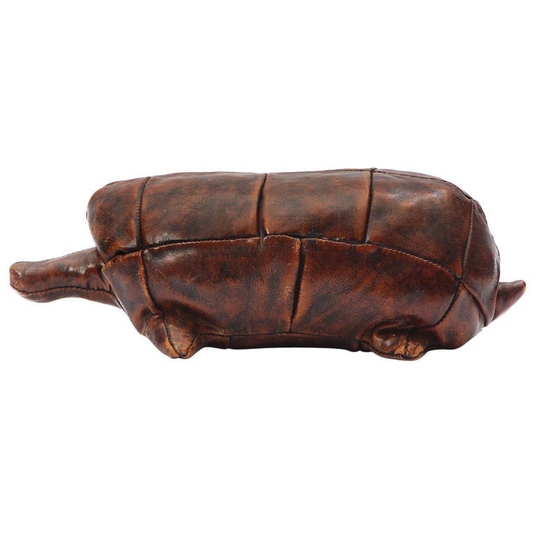 faux leather the insider ankle in tortoise shell mother