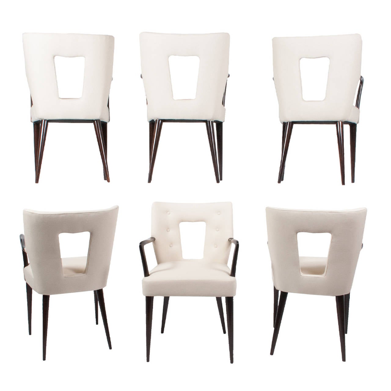 Mid-20th Century Set of Six Armchairs by Paolo Buffa