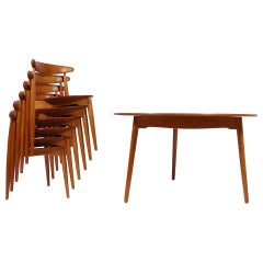 Heart Dining Set by Hans Wegner