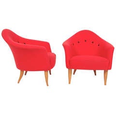 Pair of Paradise Easy Chairs by Kerstin Horlin Holmquist