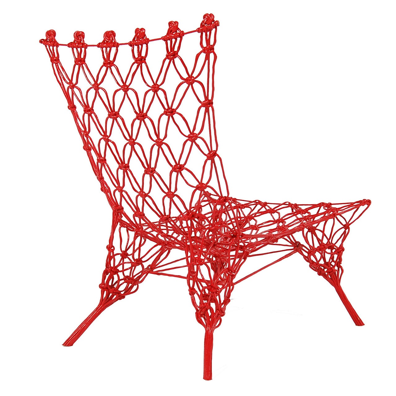 Limited Edition Rouge Knotted Chair by Marcel Wanders For Sale