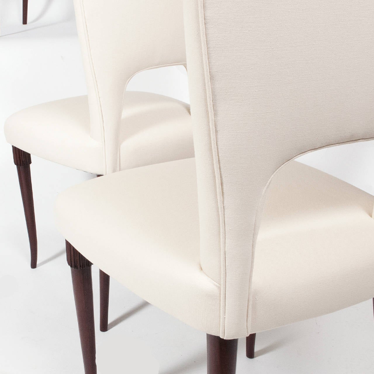 Set of Six Gallo Dining Chairs by Pier Luigi Colli 1
