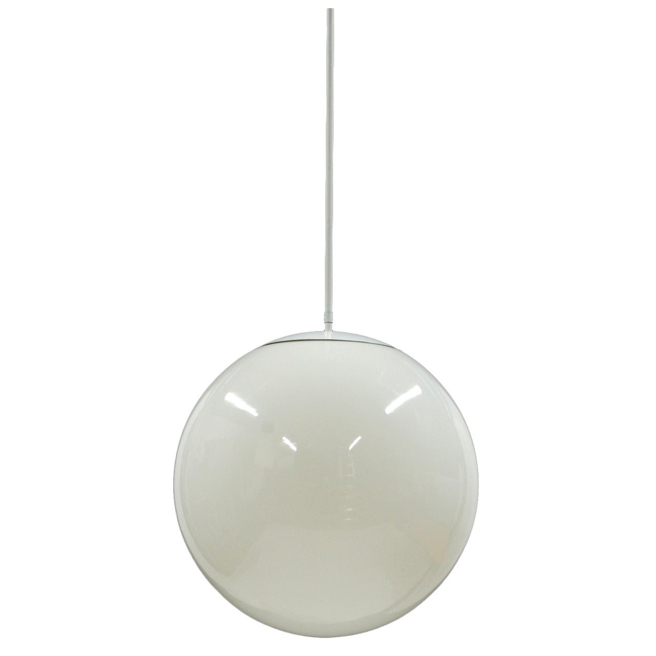 Große Glasglobus-Hängelampe