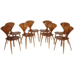Set of Eight Plycraft Side Chairs