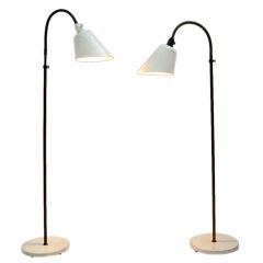 Antique Pair of Early Floor Lamps by Arne Jacobsen