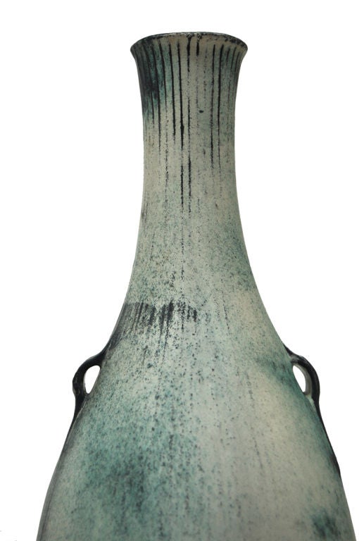 Danish Large Stoneware Vase by Svend Hammershøi