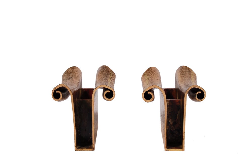 pattinated brass pull handle