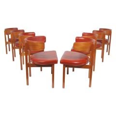 Set of Eight Conference/Dining Chairs by Borge Mogensen