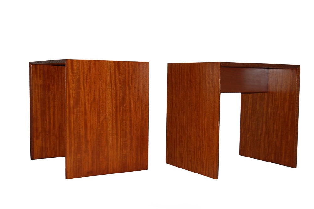 Mid-Century Modern Pair of Occasional Tables by Frank Lloyd Wright