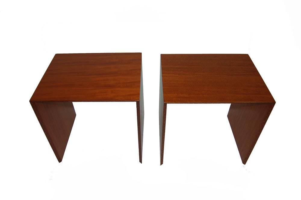 American Pair of Occasional Tables by Frank Lloyd Wright