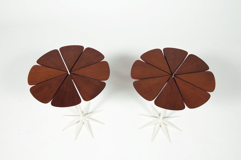 Mid-Century Modern Pair of Richard Schultz Petal Side Tables for Knoll