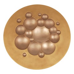 Gold Plated Porcelain Rosenthal Year Plate by Tapio Wirkkala