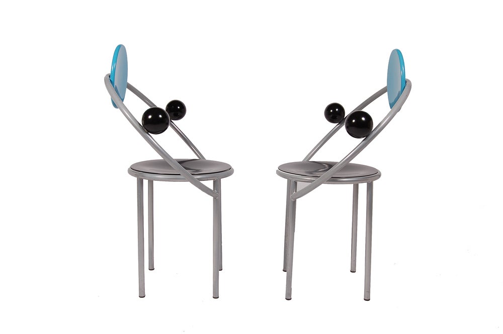 Italian Pair of First Chairs by Michele De Lucchi