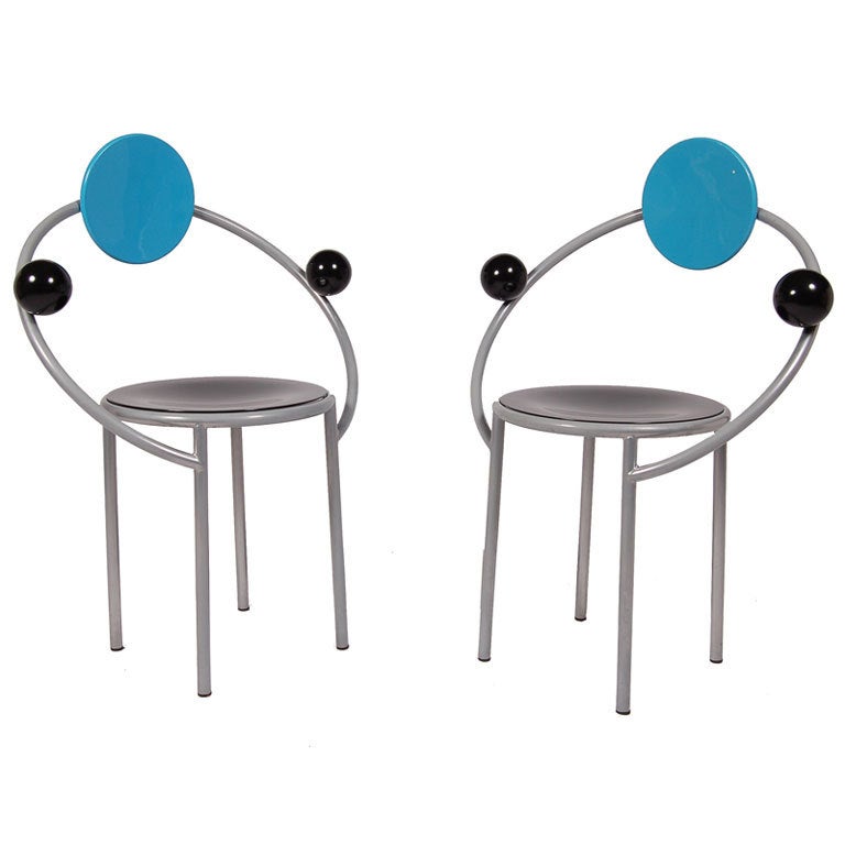 Pair of First Chairs by Michele De Lucchi