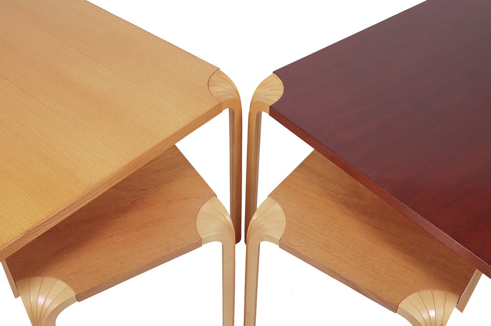 Finnish Various Alvar Aalto Fan Leg Tables/Stools